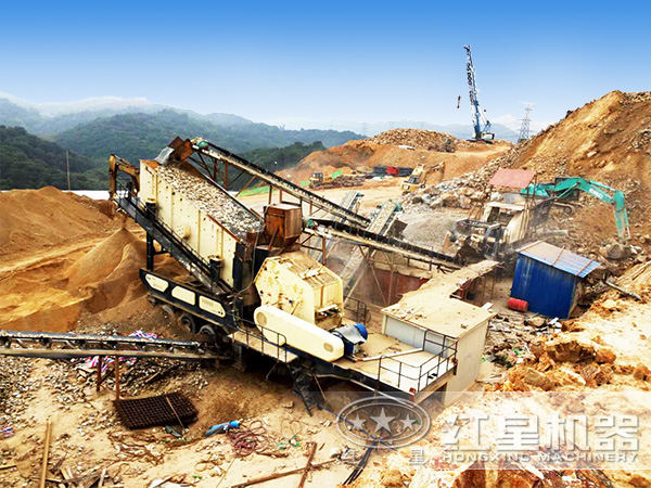 1000tph移動式建筑垃圾破碎站應(yīng)用現(xiàn)場