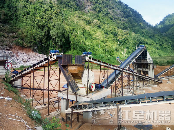 一天出600方沙，1610錘式破碎機(jī)輕松搞定